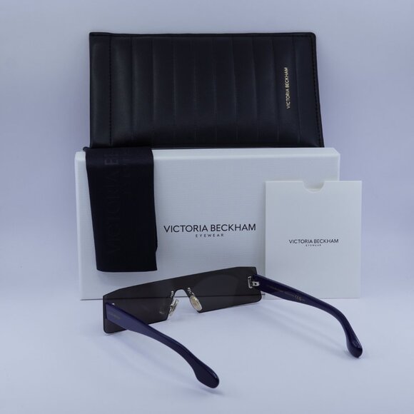 Victoria Beckham VB241S 414 Rectangle Sunglasses – Blue/Dark Grey - Picture 6 of 10